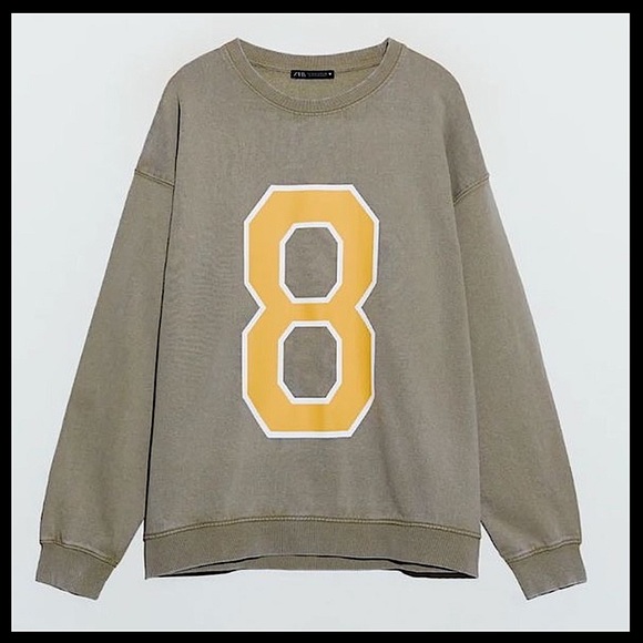 Zara Washed Vintage look Sweatshirt Size L - Picture 2 of 10